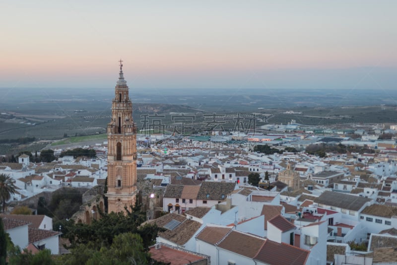 Details of monuments and streets of Estepa Andalucía Spain