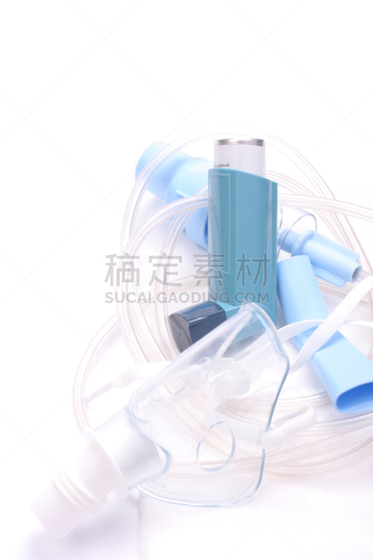 哮喘吸入器,白色,面罩,在上面,雾化器,支气管炎,支气管树,枯草热,喷雾罐