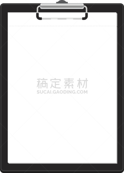 写字板,矢量,空白的,垂直画幅,问卷,笔记本,绘画插图,文档,商业金融和工业,设备用品