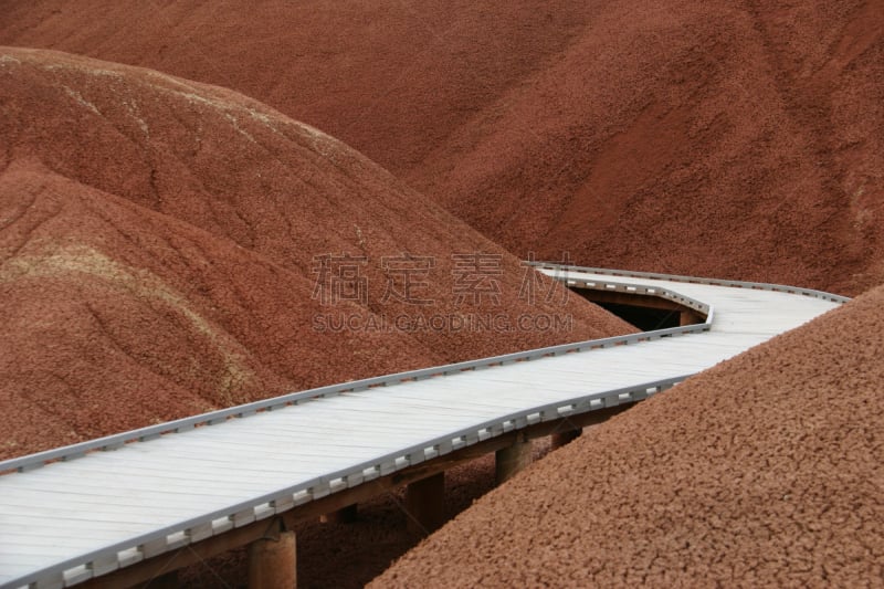 画山,化石遗址,俄勒冈州,火山,俄勒冈郡,水平画幅,无人,火山地形,约翰日国家纪念馆,灰