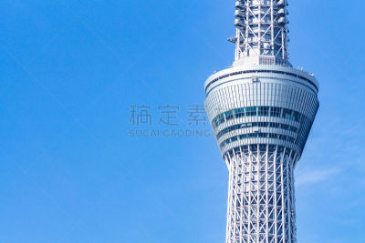 塔,天空,日本,东京,蓝色,天空树,部分,2018,十一月,建造