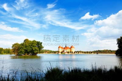 萨克森,摩里茨城堡,德国,纪念碑,水平画幅,德累斯顿,无人,欧洲,古老的,巴洛克风格
