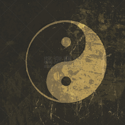 阴阳符,矢量,纹理,图标,玷污的,摇滚乐,羊皮纸,符号,太空