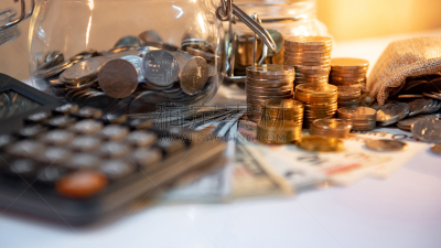 黄金,商务,金融,利率,计算器,广口瓶,叠,投资,计算