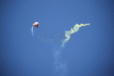 热气球,天空,美,风,灯笼,水平画幅,夜晚,气球,户外,泰国