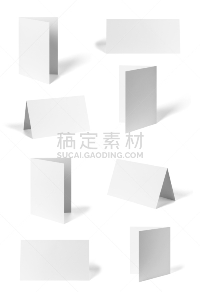 折叠的,模板,白色,小册子,书,书桌,空白的,日历,纸,垂直画幅