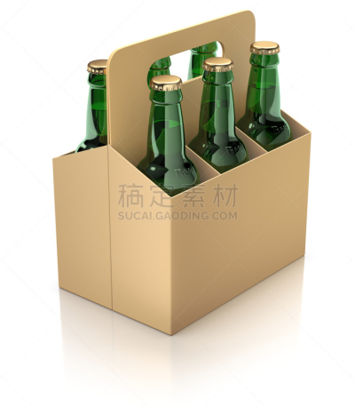 数字6,绿色,纸盒,啤酒瓶,啤酒,垂直画幅,留白,褐色,形状,无人