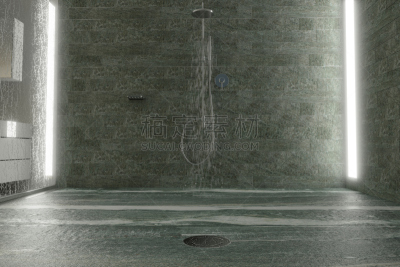 石材,高雅,石英岩,三维图形,条纹,水,洞,水平画幅,绘画插图,浴室