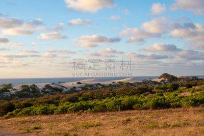 杰拉尔顿,色彩鲜艳,沙丘,地形,海岸线,西澳大利亚,白色,热,云,拍摄环境