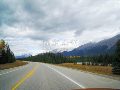 加拿大,公路,加拿大落基山脉,秋天,大不列颠哥伦比亚,温德米尔湖,山谷,九月,旅途,世界遗产