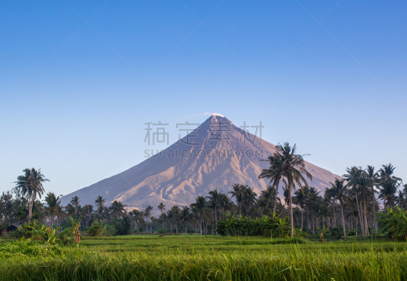 马尔地马荣火山,菲律宾,火山,比科尔,黎牙实比市,阿尔拜省,吕宋岛,群岛,水平画幅,户外