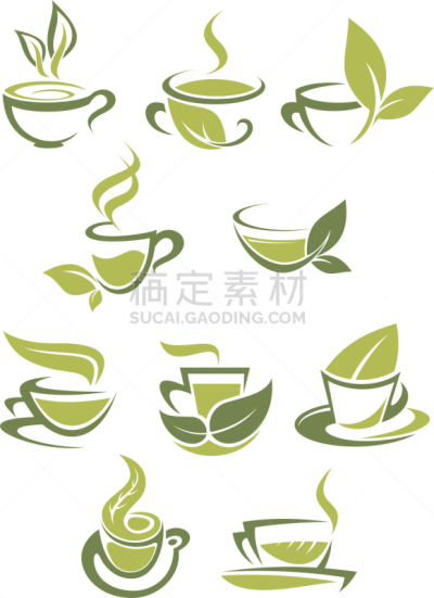 符号,绿色,茶,有机食品,无人,绘画插图,标签,计算机制图,计算机图形学,饮料