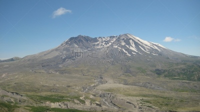 过去,无人,华盛顿州,圣海伦火山火山国家纪念碑,卡斯基德山脉,图像,户外,水平画幅,圣海伦火山,火山