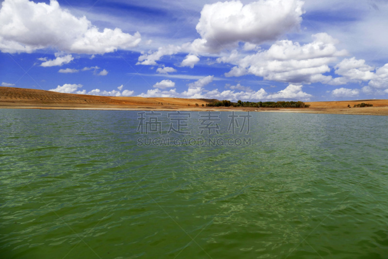 全球变暖,口渴的,水,水坝,船拍视角,干热气候,气候,热,土耳其