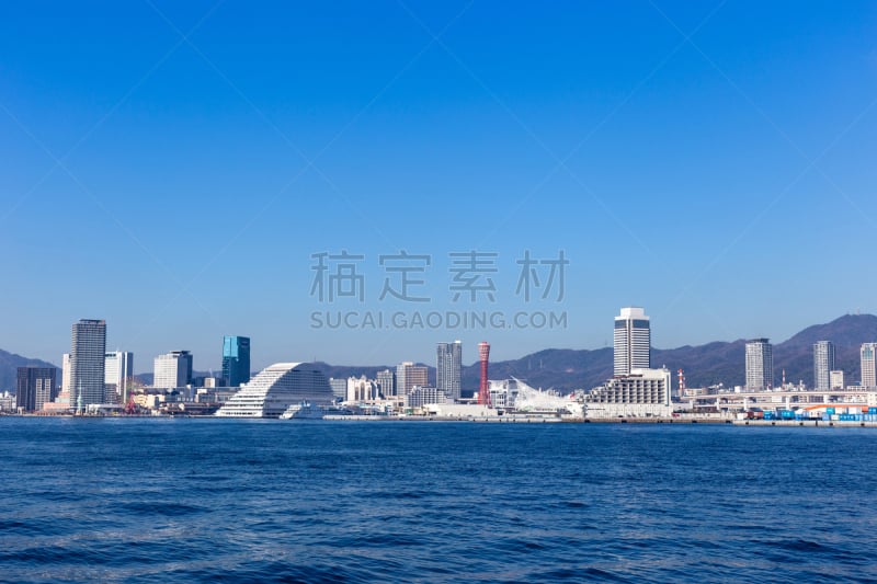 神户,地形,日本,美利坚公园,兵库县,水平画幅,无人,海港,户外,都市风景