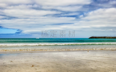 澳大利亚,阿波罗小镇,斑点,太平洋海岸,脚印,旅途,云,维多利亚州,公路,草