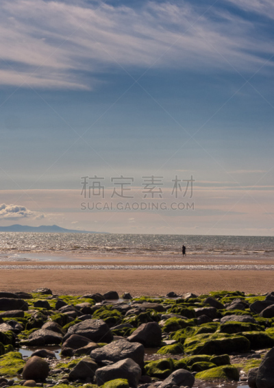 锡斯凯尔,海滩,垂直画幅,海岸线,无人,乡村,英国,户外,摄影