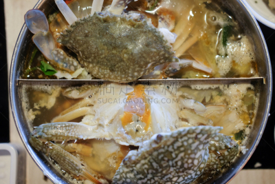餐馆,日本,锅,海洋,螃蟹,传统,食品,复古风格,餐具,日式火锅菜