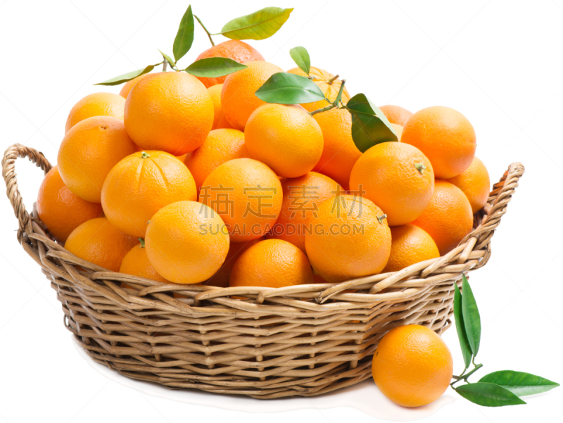 篮子,橙子,背景分离,食品,橙色,熟的,堆,乡村风格,水果,影棚拍摄