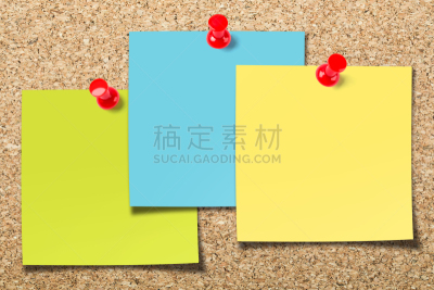 告示牌,三个物体,便签,留言板,珠针,办公室,留白,办公用品,褐色,水平画幅