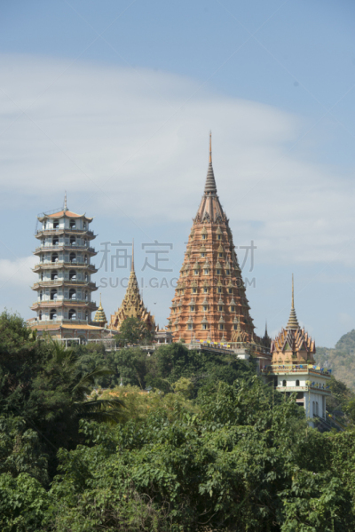 北碧,泰国,寺庙,金佛寺,垂直画幅,建筑,无人,僧院,亚洲,著名景点