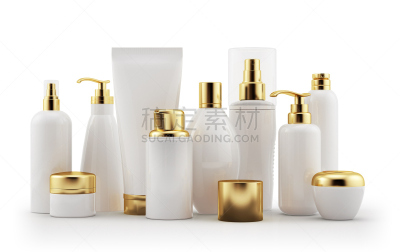 彩妆,白色,黄金,商品,美,留白,水平画幅,装管,无人,盒子