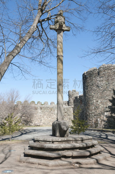 城堡,布拉甘卡,垂直画幅,纪念碑,墙,建筑,无人,欧洲,古老的,石材