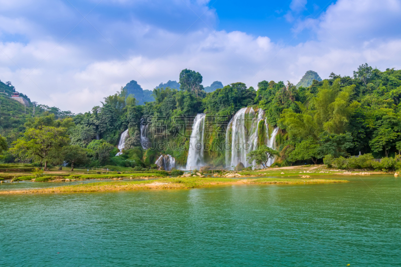 瀑布,水,美,水平画幅,湿,热带雨林,旅行者,夏天,户外,干净