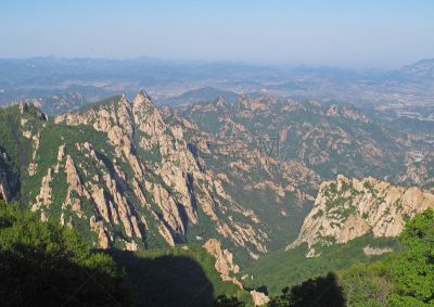 风景,山脉,古老的,在上面,亚洲,自然,河北省,全景,图像,宁静