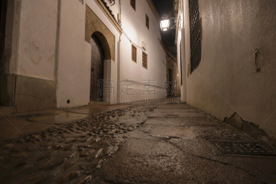 Córdoba's old Jewish quarter is a complex network of little streets with a typical Andalusian flavor.  Famous Córdoba Synagogue is at the far left.