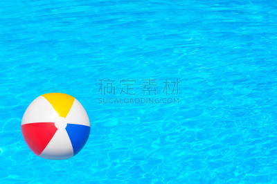 多色的,海滩充气球,浮标,水平画幅,夏天,塑胶,海洋,巴哈马国,充气品,热