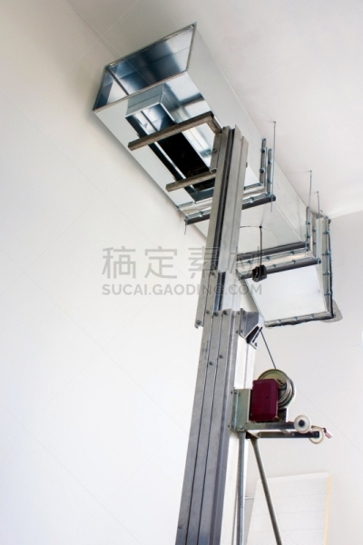 风管,运河,导管连接器,电缆,垂直画幅,低视角,成一排,无人,天花板,金属