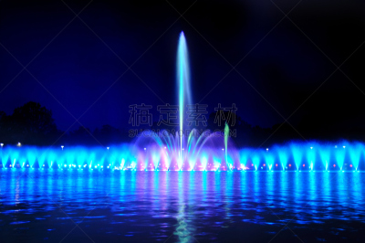 喷泉,弗罗克劳,水,水平画幅,夜晚,无人,凉棚,2012,户外,非凡的