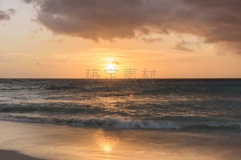 海滩,加勒比海地区,水,天空,美,水平画幅,沙子,无人,夏天,户外