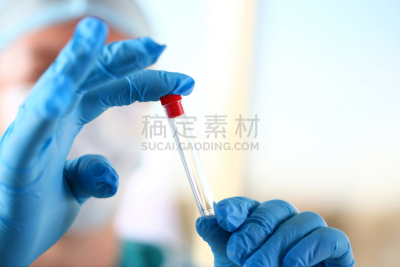 拿着,空的,手臂,科学家,特写,男性,药,纺织品,面具,科学实验