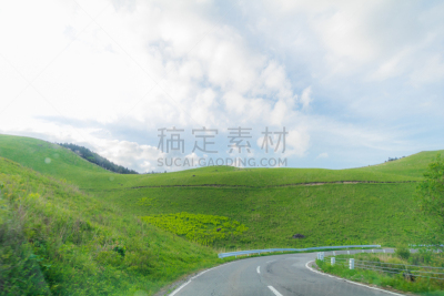 天空,长野县,草,自然,绿色,地形,蓝色,日本,美原,公园