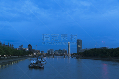 泰晤士河,曙暮光,水,客船,水平画幅,夜晚,无人,户外,交通方式,黑修道士桥