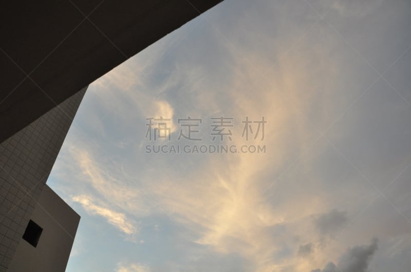 云景,海法,自然,天空,水平画幅,高视角,夜晚,无人,蓝色,黄昏