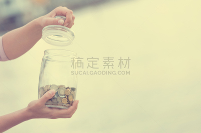 税,金融,手,广口瓶,平和,概念,退休,摄影,投资