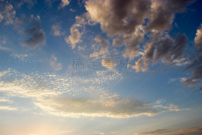 天空,云,背景,美,风,气候,水平画幅,无人,曙暮光,夏天