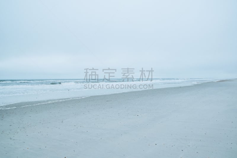 杰克逊维尔,佛罗里达,蓬特韦德拉海滩,暴风雨,水平画幅,沙子,贝壳,大西洋,暴雨,户外