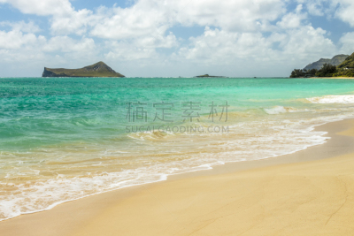 威马那娜,海滩,瓦胡岛,天空,瓦伊马那洛海滩,水平画幅,沙子,无人,户外,图像