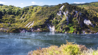 湖,waimangu thermal park,火山,酸,湿,国内著名景点,热,著名景点,炙,植物