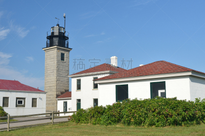 beavertail灯塔,海狸尾巴州立公园,罗德岛,罗得岛,州立公园,美国,水平画幅,建筑,无人,当地著名景点