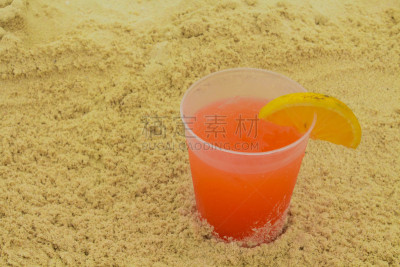 沙子,在下面,墨西哥日出,阿根廷,水平画幅,橙色,玻璃杯,特其拉,鸡尾酒