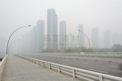 热霾,重的,天气,沈阳,辽宁省,水平画幅,无人,陆用车,交通,拆毁的