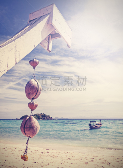 椰子,海滩,个性,鸡尾酒,纯净水,垂直画幅,天空,度假胜地,沙子,无人