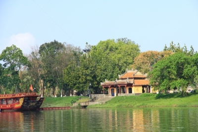 香江（越南）,顺化,越南,水平画幅,建筑,乘船游,旅行者,户外,要塞,城市