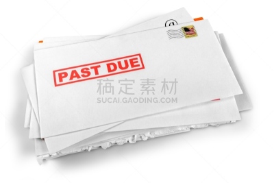 帐单,信封,水平画幅,无人,背景分离,叠,过期,摄影,寄送,通信