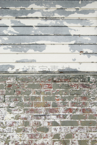 砖墙,屋顶,垂直画幅,外立面,墙,建筑材料,特写,居住区,被抛弃的,建筑业
